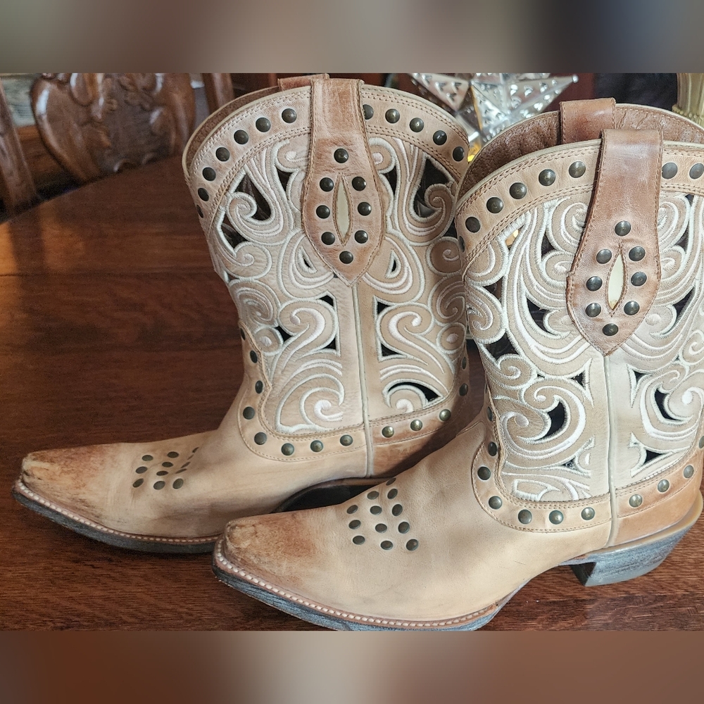 Leather Ariat Paloma Cowboy Western Boots 9.5